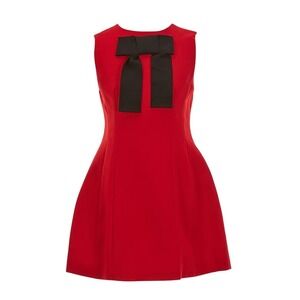 A Loves A Girls Red Sleeveless‎ Bow Front Fit & Flare Party Dress
